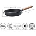 thumbnail image 2 of Cast Iron Round Skillet,Mini, Household Non-Stick pan,Camping Cookware Frying pan,20cm, 2 of 5