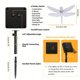 thumbnail image 2 of 20 LED Dragonfly Design Solar String Light, LED Light For Outdoor Courtyard Lawn Garden Pathway Landscape Yard Patio Party Wedding Festival Lighting Christmas & Halloween Decorations, 2 of 5