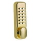 thumbnail image 5 of Cerradura de puerta mecánica Cerradura de puerta con teclado mecánico, combinación digital con manija Oro, 5 of 9