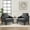 Dark Gray, variant on Bezseller Floral Accent Chair Set of 2, Upholstered Armchair with Solid Legs,for Living Room, Bedroom, Office, Beige
