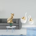 thumbnail image 2 of Elegante Escultura De Gato Cisne, Figura Artística De Animal, Adorno Para Chimenea, Mesa, Estantería, Entrada, Decoración Para Parejas, 2 of 8