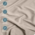 thumbnail image 3 of Bare Home Luxury 1800 Collection Fitted Sheet, Ultra-Soft, Deep Pocket, Full, Pebble, 3 of 8