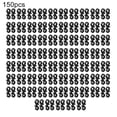 thumbnail image 1 of Bgsha 150 Pack Outdoor Light Clips Gutter Hooks S-Hook Xmas Clip Light Reusable Gutter Hooks for Outdoor Rope Lights Christmas Lights Decorations Black, 1 of 10