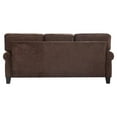 thumbnail image 6 of Serta Copenhagen 80" Round Arm Fabric Sofa with Storage Dark Brown, 6 of 13