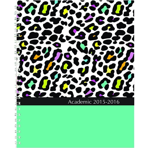House of Doolittle Academic, Monthy and Weekly Planner, 2015-2016 Academic Year, Leopard, 7 X 9-Inch (HOD29594-16)