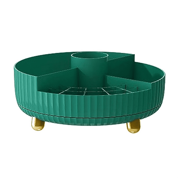 Rotating Makeup Organizer for Vanity - Bathroom Organizer and Lazy Organizer for Cosmetics Perfume Organizer Storage B