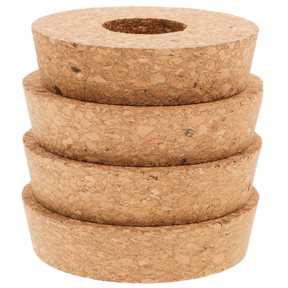 Zehuanyu  4 Pcs Hydroponic Vase Cork Lid Embossed Tableware