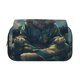 thumbnail image 2 of Disketp Starry Sky Meditating Lion Estuche de Lápices de Doble Capa con Tapa Abatible y Cremallera, Organizador Escolar para Adolescentes y Adultos, 2 of 7