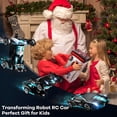 thumbnail image 4 of Remote Control Car, POPO RC Cars LED Light,One-Button Transforming, 360° Rotation Drifting, 1:18 RC Car Toy Gift for Kids,Blue, 4 of 9