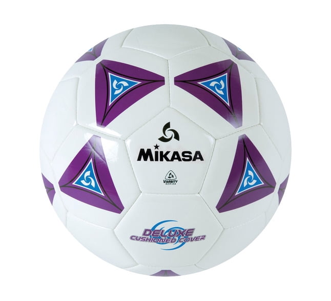 Mikasa Soccer Ball, Size 4, White/Purple