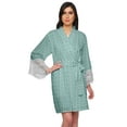 thumbnail image 1 of Moomaya Bride Getting Ready Shirt Cotton Short Robes For Women Bath Robe Girls, 1 of 6