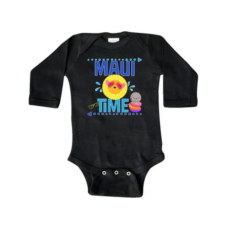 

Inktastic Maui Time Hawaii Vacation Gift Baby Girl Long Sleeve Bodysuit