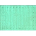 thumbnail image 1 of Ahgly Company Indoor Rectangle Solid Turquoise Blue Modern Area Rugs, 7' x 10', 1 of 4