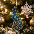 thumbnail image 4 of Clearance Under $1 Peacock Acrylic Ornament, Elegant Art Pendant for Christmas Tree, 4 of 5