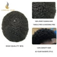 thumbnail image 4 of Lyricalhair Toupee for Men Fine Mono Mens Toupee Hairpieces Human Hair Replacement Systems Poly Coating around Man Hair Units 8"X11" 1B# OFF BLACK, 4 of 7
