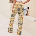 thumbnail image 3 of Top-kevin Australia Animals Yoga Pants Women Wide Leg Pants Casual High Waisted Straight Lace Up Lounge Sweatpants, 3 of 7