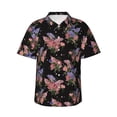 thumbnail image 1 of Fotbe Bouquet Camisa Hawaiana para Hombre Unisex – Camisa Casual de Verano con Botones de Manga Corta de Algodón y Lino,Medium, 1 of 7