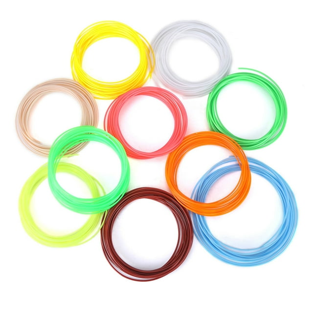 20 Colors 1.75mm PCL Filament Refills 3D Printer Printing Pen Low Temperature Environmentally Friendly Creative Projects