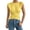 Yellow, variant on CIENVNSTG Twist Front Ruched Cropped Tank Tops Womens Round Neck Cap Sleeve Cross Wrap Slim Fit Stretchy Casual Summer Daily Shirts Light Purple S