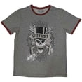 thumbnail image 3 of Guns N' Roses Unisex Ringer T-Shirt: Faded Skull (XX-Large), 3 of 3
