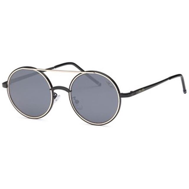 Lunettes de Soleil Style Rond Punk Rock, Noir