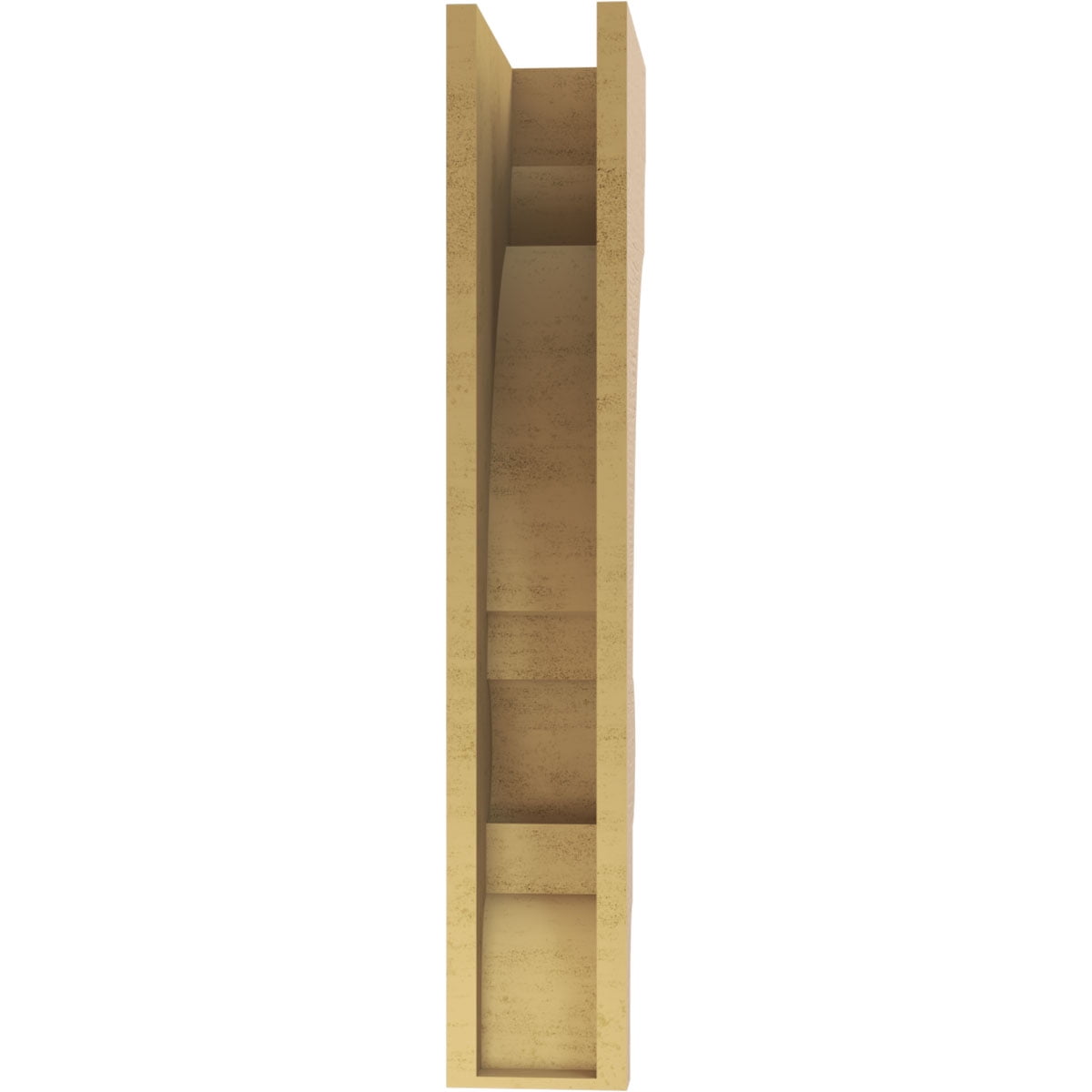 Ekena Millwork Diane Faux Wood Corbel - Primed, 3"W X 6"D X 9"H, Lightweight Composite For Easy Installation