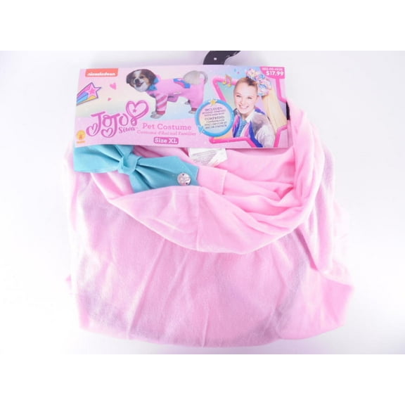 Nickelodeon JoJo Siwa Pet Dog Cat Costume Size XL Extra Large - Pink/Teal