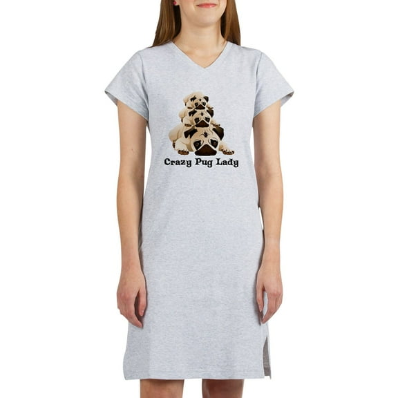 CafePress - Crazy Pug Lady - Women's Nightshirt