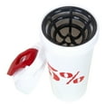 thumbnail image 3 of 5% Nutrition Rich Piana Gym Protein Shaker Bottle | Fits Most Cup Holders | Leak-Proof | Measurement Line | BPA-Free Plastic | Internal Mixer 20oz | White Red, 3 of 6