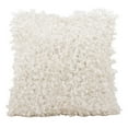 thumbnail image 4 of Michael Amini Pillow White Shimmer Shag Pillow, 4 of 4