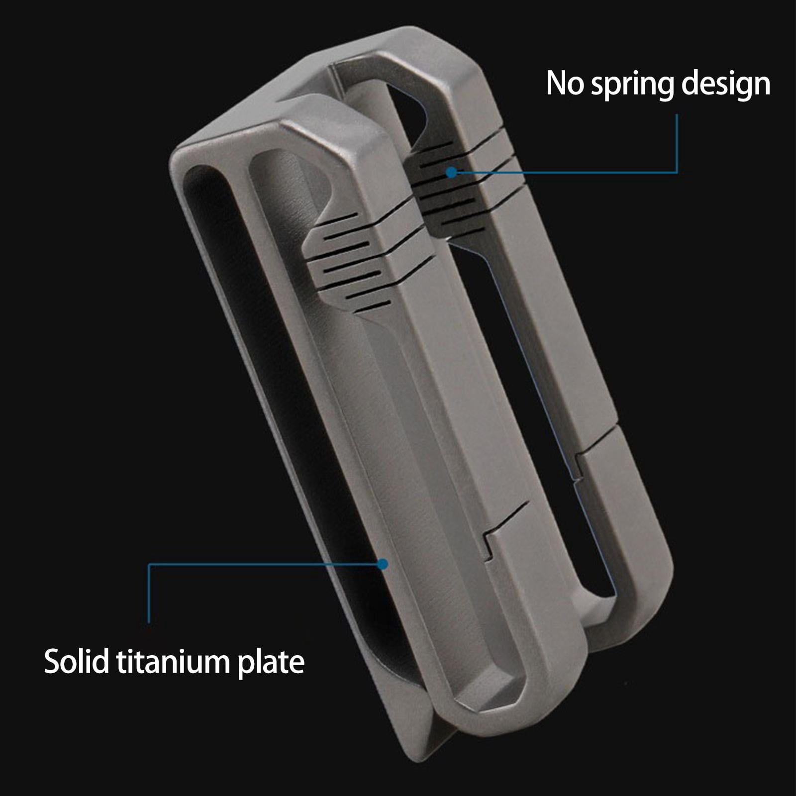 WE-POLUJ Anti-lost for Titanium Alloy Keychain Waist Belt Clip Buckle for Key Ring Holder for Men Car for Key Organizer