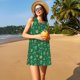 thumbnail image 3 of Fotbe Milk Tea3 Vestido de Verano sin Mangas para Mujer – Vestido Midi Línea A, Estilo Camiseta Floral, Vestido Playero Casual y Fluido, 3 of 7