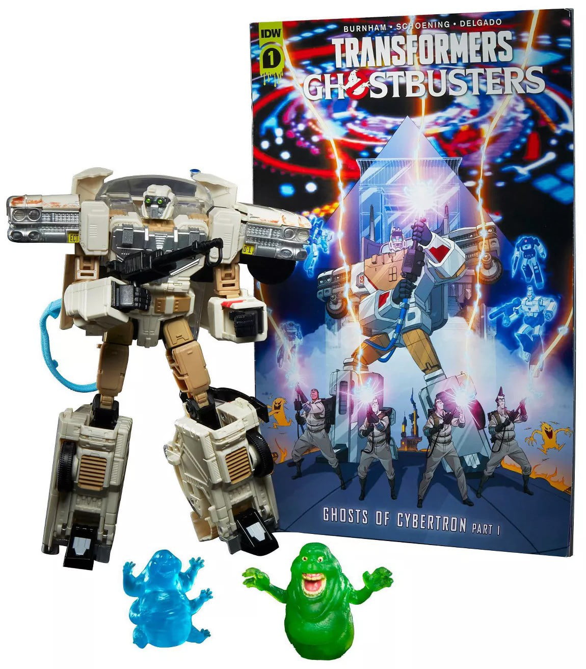 Transformers X Ghostbusters Ages 8+ US Exclusive ECTOTRON ECTO-1 With Comic 