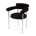 thumbnail image 5 of Christopher Knight Home Contemporary Boucle Upholstered Dining Chairs, Armchair with Metal Legs, Black, Set of 2, 5 of 13