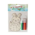 thumbnail image 1 of Easter DIY Wooden Drawing Board Kids Painting Coloring Craft Decoration Easter Rabbit, 1 of 3