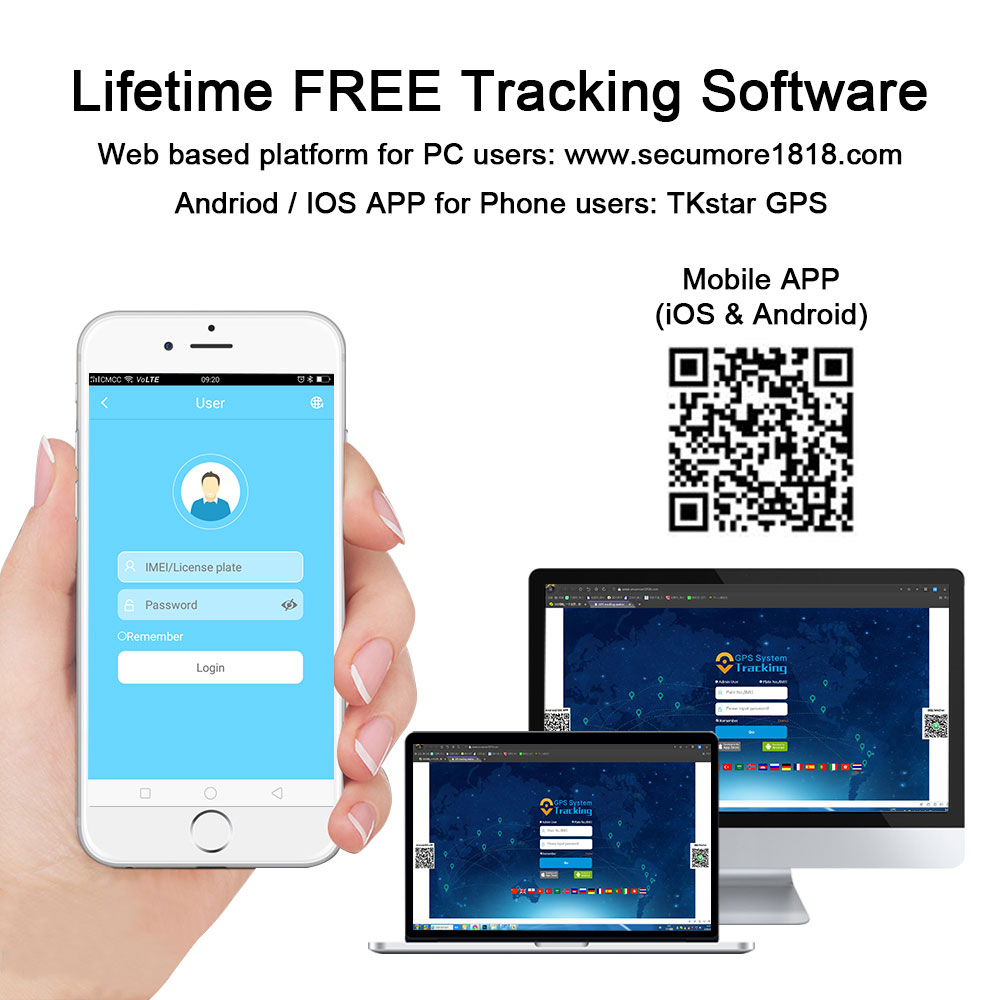 Car GPS Tracker GT06 GSM GPRS Vehicle Tracking Device Monitor Locator Remote Control for Motorcycle Cut Off Engine Oil Free APP