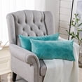 thumbnail image 2 of Home Soft Things Ikat Velvet 2 Piece Throw Pillow Cover Set - Storm Blue - 14" x 26", 2 of 7