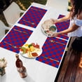 thumbnail image 7 of Independence Day Blue Red Buffalo Plaid Placemats Set of 4,Wipeable Washable Table Mats for Dining Tables,Gingham Check Place Mats for Kitchen Event Party Tabletop Decor, 7 of 7