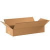 SI PRODUCTS Flat Corrugated Boxes 22" x 10" x 4" Kraft 25/Bundle BS221004