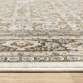 thumbnail image 4 of Oriental Weavers Maharaja Area Rug - 2061N - 7'10" x 10'10" - in Ivory/ Gray - Vintage Inspired, Stain Resistant, Family and Pet Friendly , Dining, Living Room Rug, 4 of 8