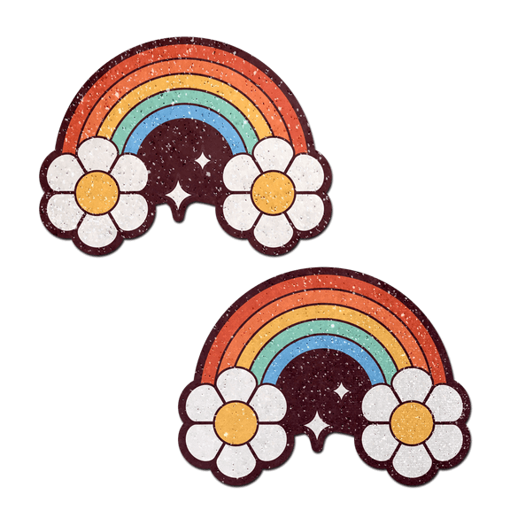 Rainbow Flower Pasties Nipple Covers by Pastease®