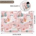 thumbnail image 3 of FORMRS A4 Clipboard Folder with Pen Holder Horizontal Foldable School Office Binder, Pink Christmas Snowman, 3 of 9