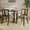 Dark Brown,Green, variant on Euroco Wooden Arm Dining Chairs Set of 2, Modern Fabric Upholstered Kitchen Side Chairs for Living Room,Dark Brown & Green