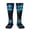 2 Black-2, variant on Womens Blue Neon Paint Splatter Knee High Socks Comfy Thermal Boot Long Socks