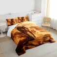 thumbnail image 3 of Feelyou Wildlife Wolf Queen Comforter Set, Western Rustic Animal Bedding Set, 3pcs, 3 of 8