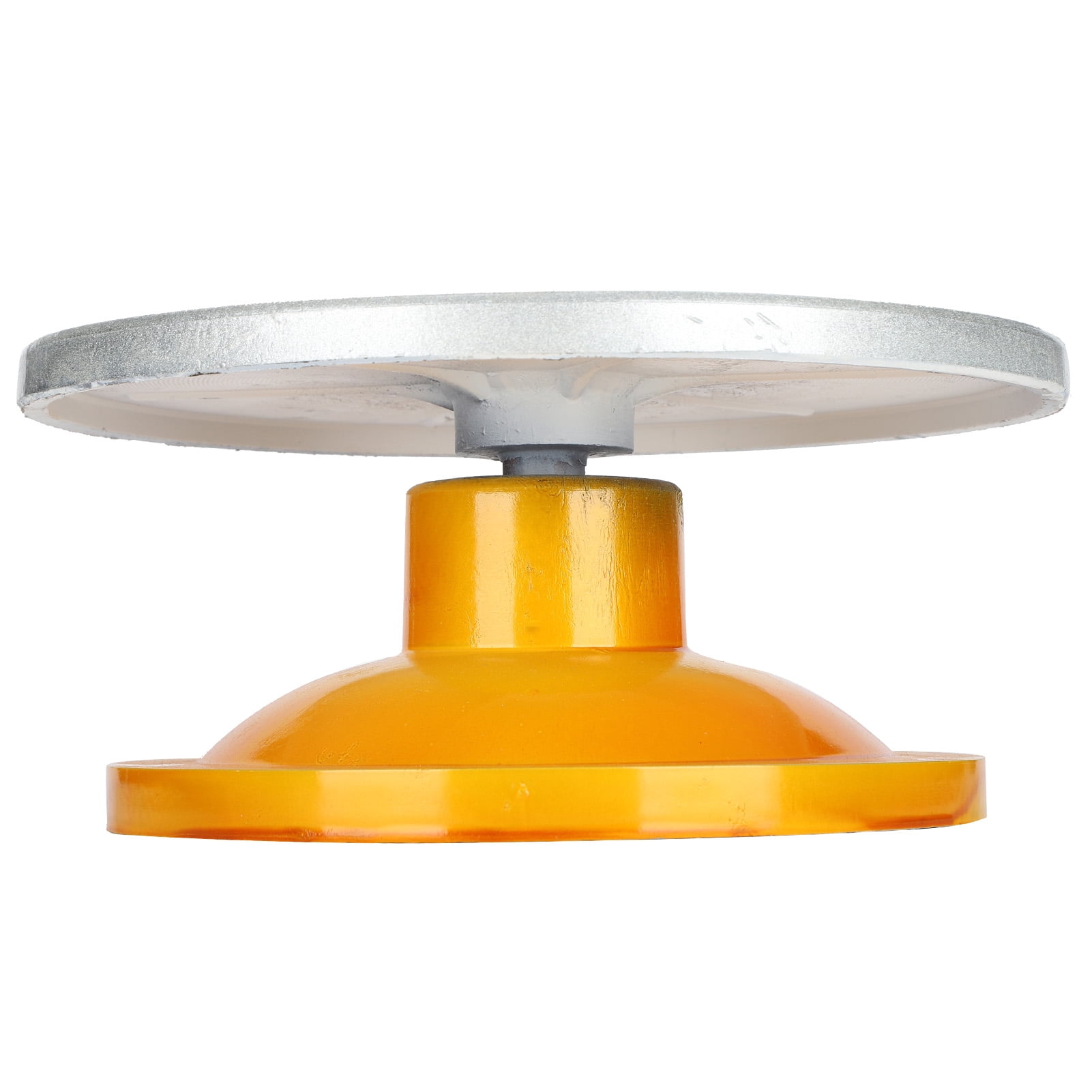 LAZIOEGR 10 inches / 25.4 cm Manual Pottery Wheel Turntable Sculpting Tool with Golden Base, Aluminum Alloy Ceramic Art Supply for Model Making and Carving