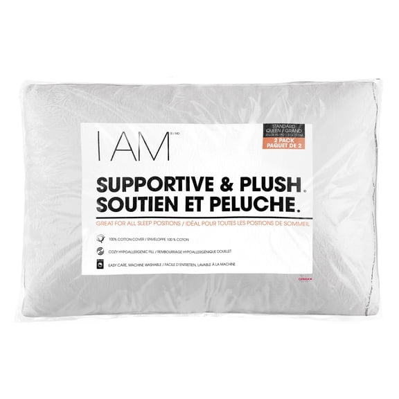 I AM Supportive & Plush 2pk Pillow