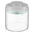 thumbnail image 1 of MesaSe Grain Dispenser Container Snap-button Sealed Food Storage Tank Stackable Clear Plastic Box Kitchen Cereal Can  0.8L, 1 of 10