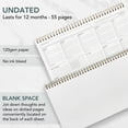 thumbnail image 4 of Planificador semanal Zen & Flow sin fecha con almohadilla de escritorio, 4 of 6
