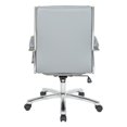 thumbnail image 4 of Mid Back Executive Charcoal Gray Faux Leather Chair, 4 of 5